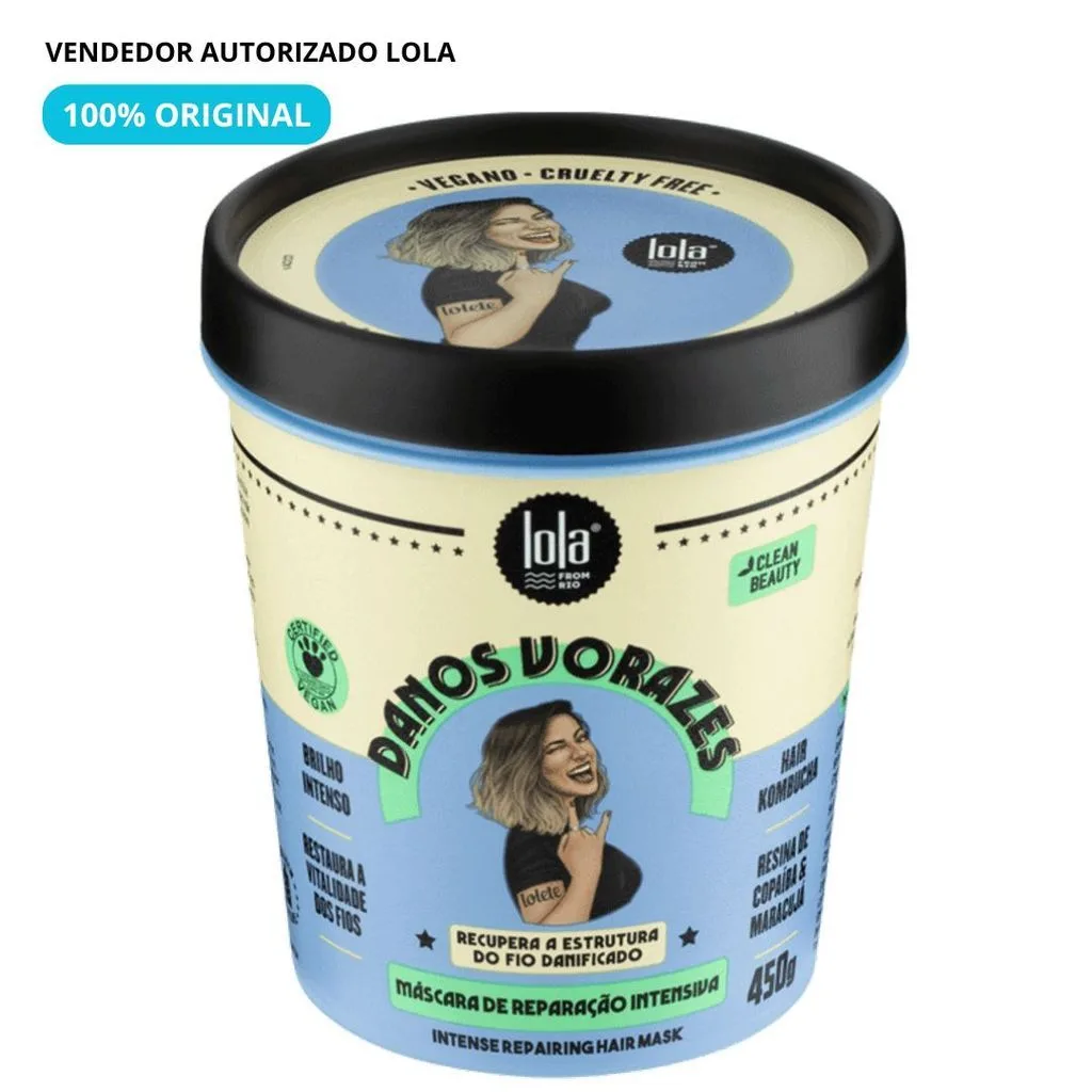 Máscara Lola Cosmetics para reparação intensiva