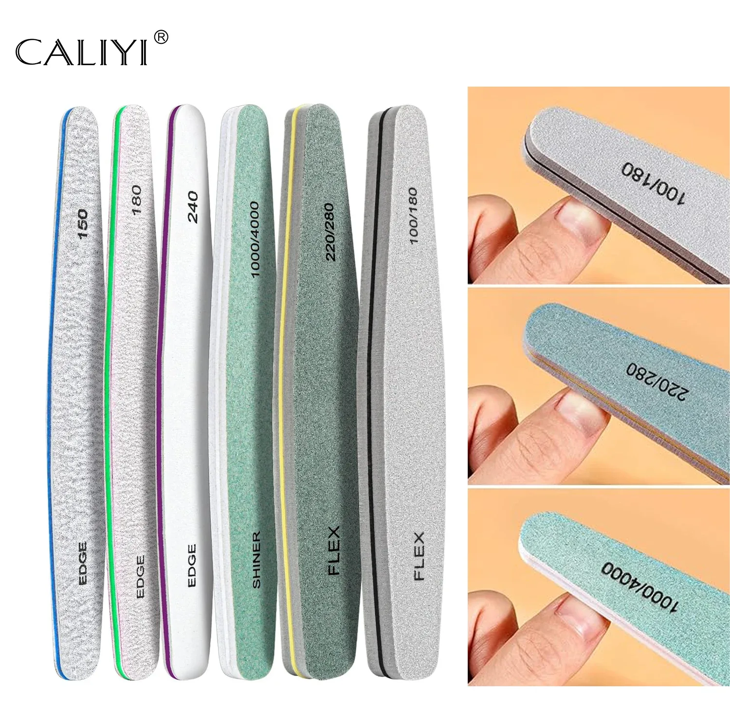 Kit Caliyi com lixas e polidores para unhas