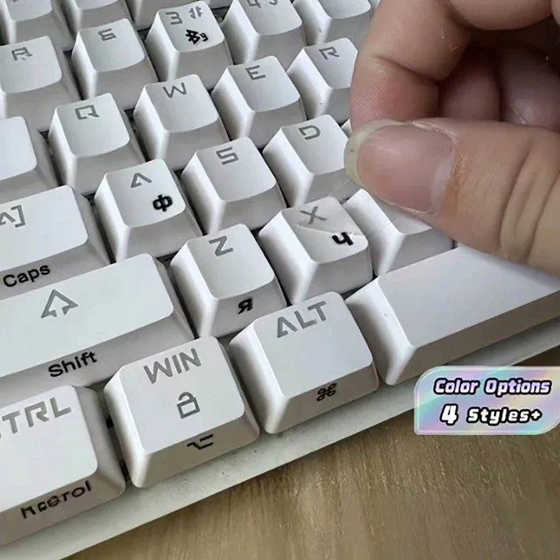 Adesivos para teclado com palavras em russo