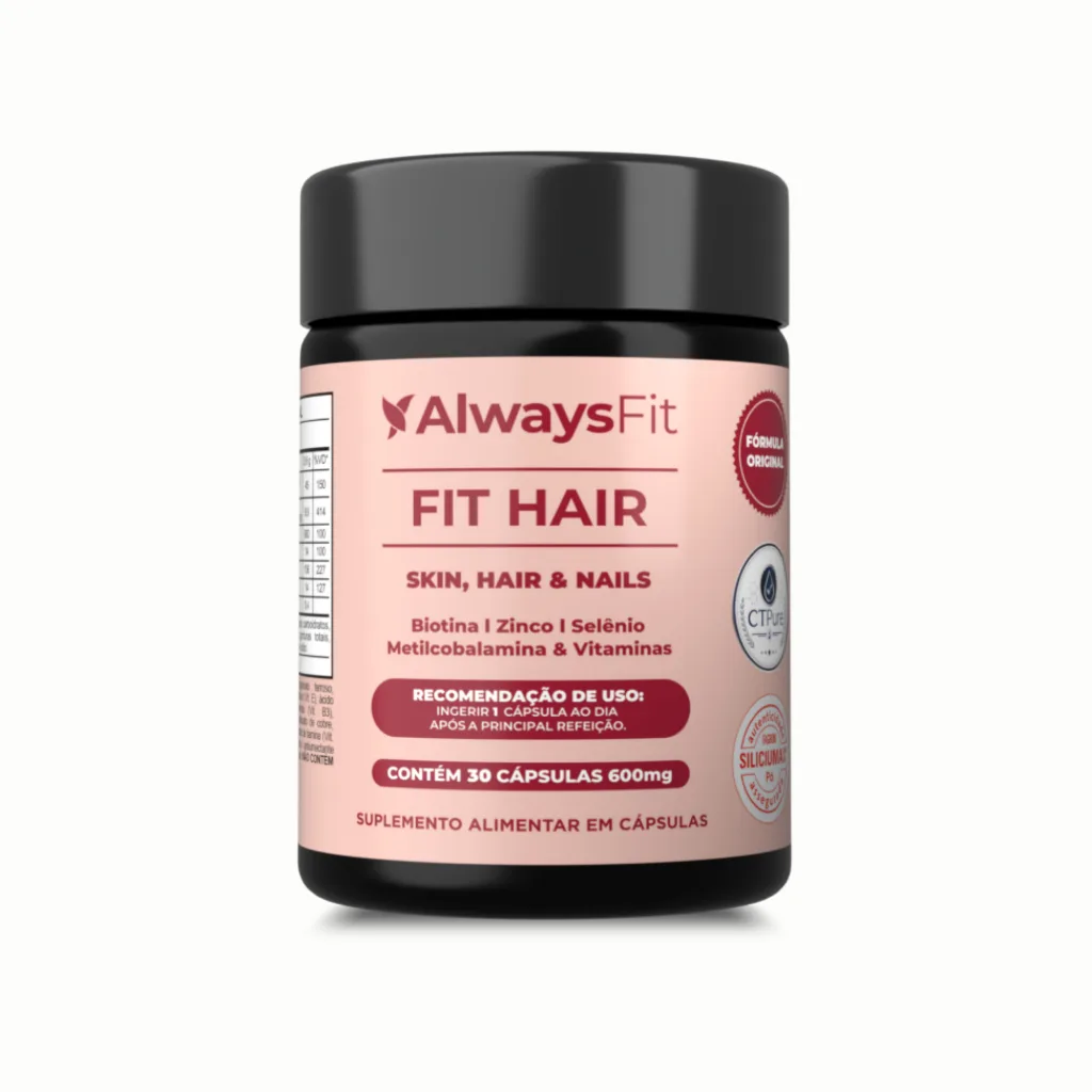 Suplemento FitHair AlwaysFit com vitaminas e minerais