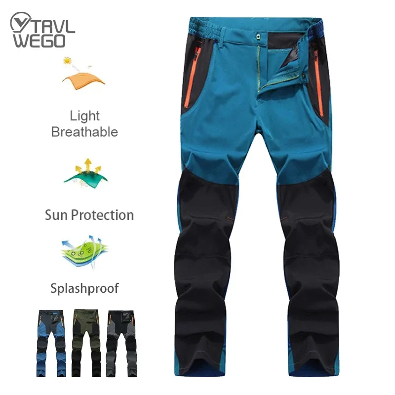 Calça masculina Trvlwego para caminhada com secagem rápida