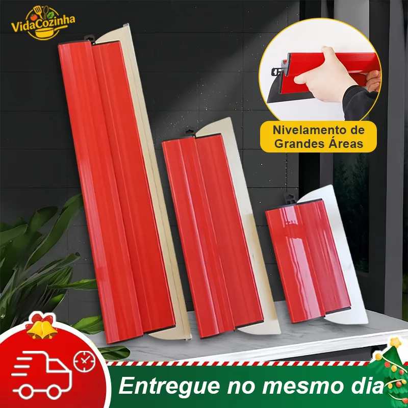 Desempenadeira de aço inoxidável para gesso