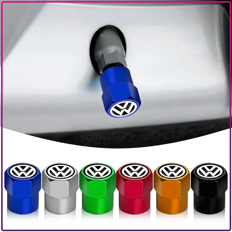 Tampas de válvula para pneus Volkswagen com 4 peças