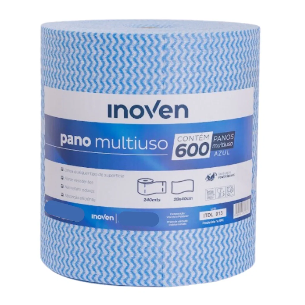 Pano multiuso Perfex em rolo com 600 unidades