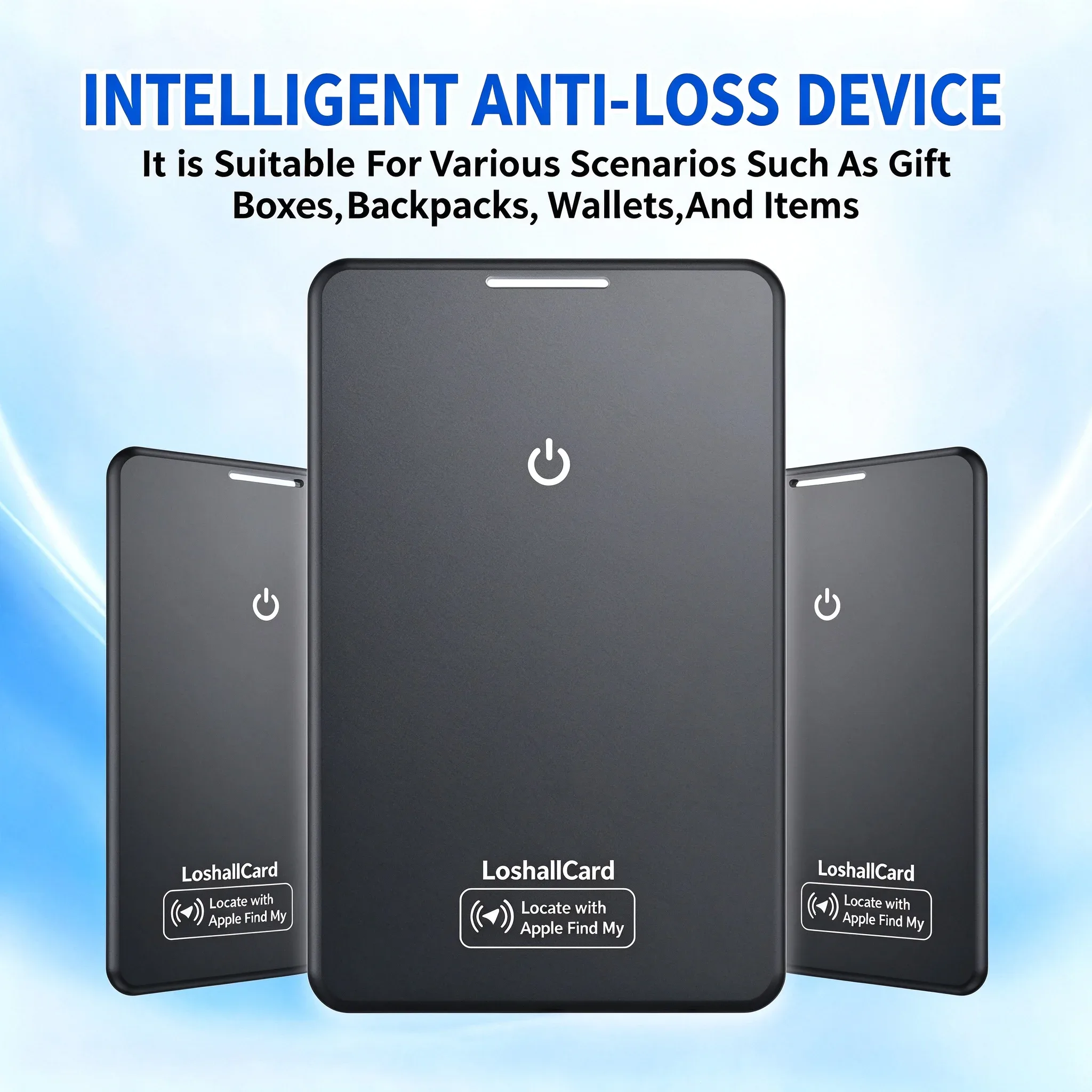 Rastreador Bluetooth fino para carteira compatível com Apple Find My