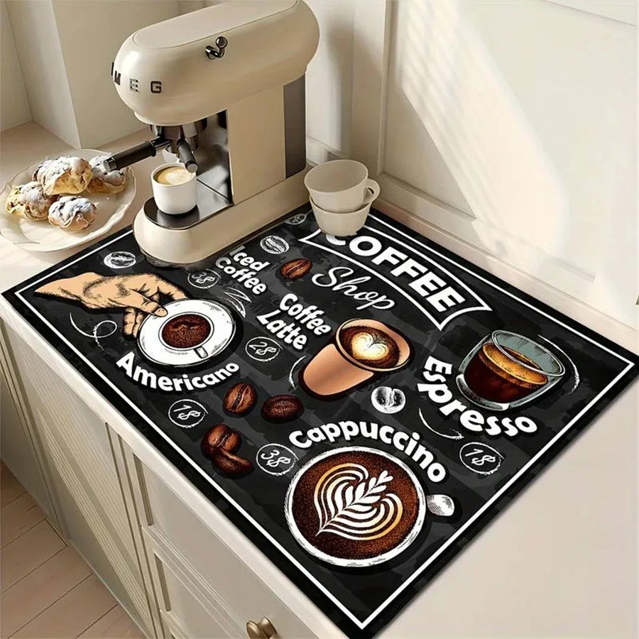 Tapete absorvente para máquina de café