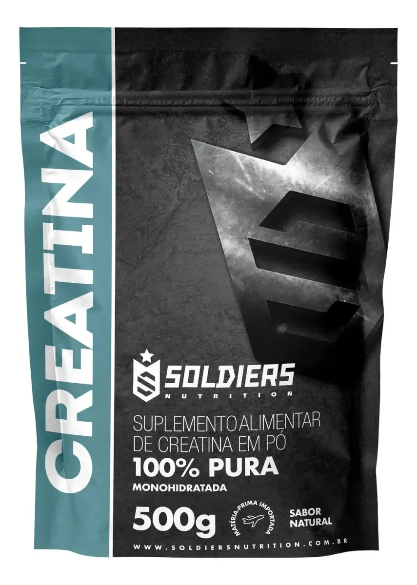 Creatina Soldiers Nutrition em pó de 500 g