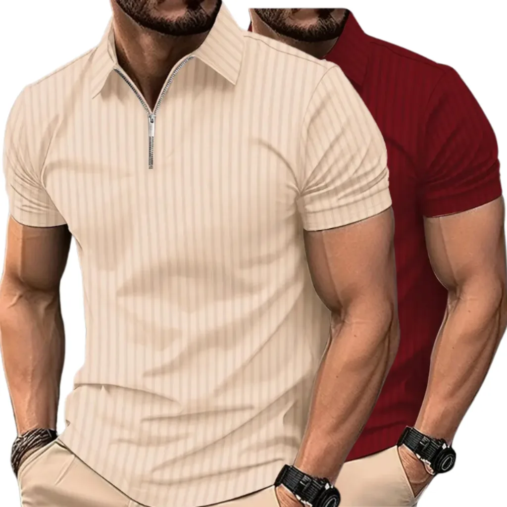 Kit com 2 camisas polo masculinas