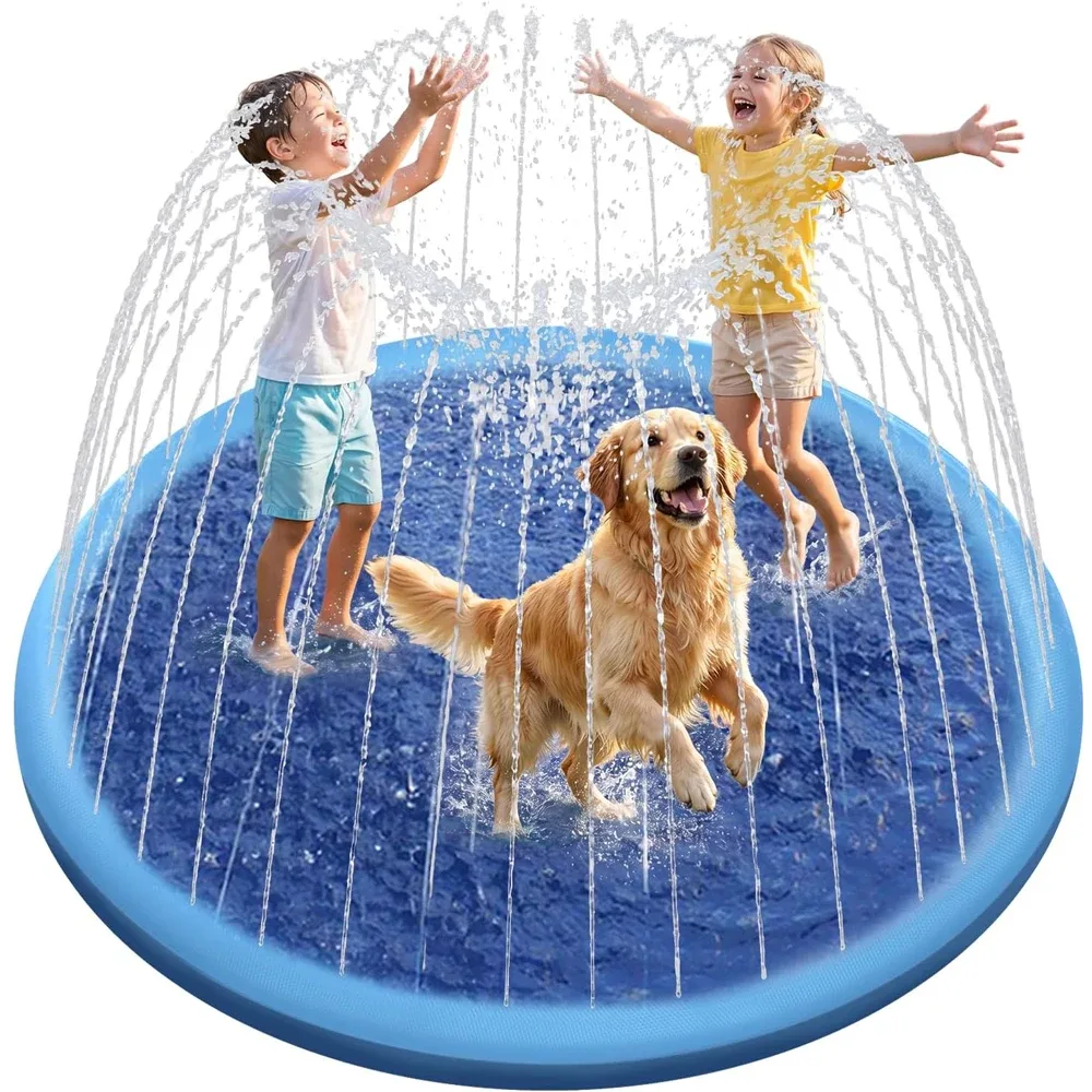 Piscina inflável para cães com sistema de água