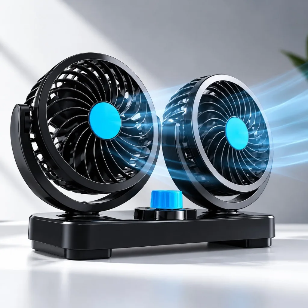 Ventilador automotivo duplo para veículos