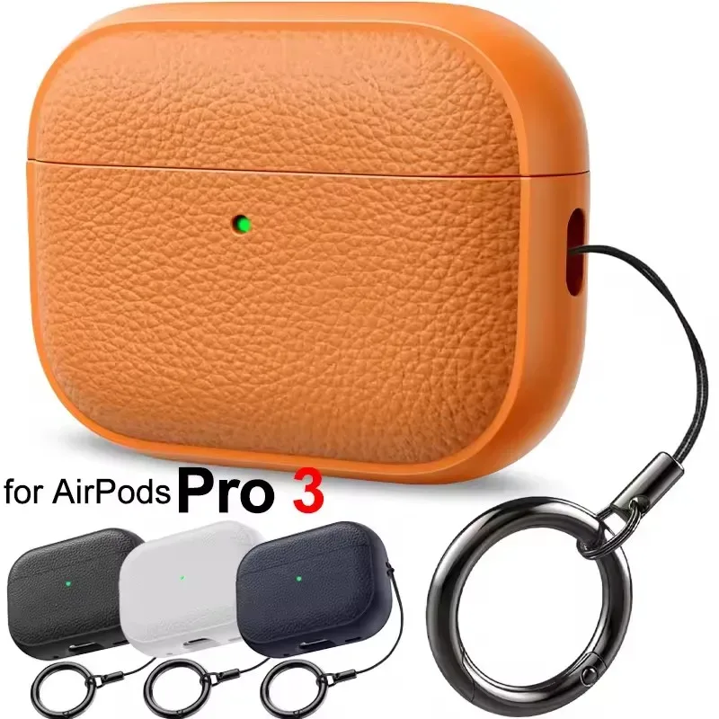 Capa para AirPods Pro 3 em TPU com chaveiro