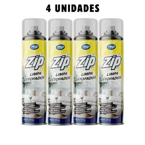 Espuma spray Zip Clean para limpeza a seco
