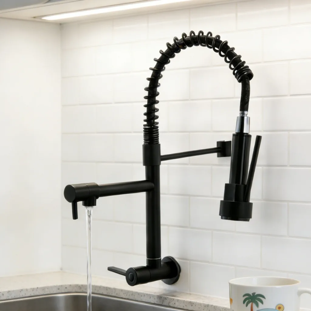 Torneira de cozinha flexível com bica ajustável