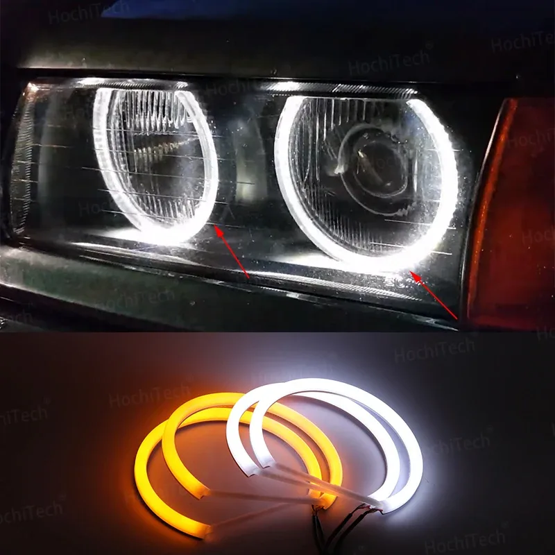 Kit de farol com halo para BMW Série 3