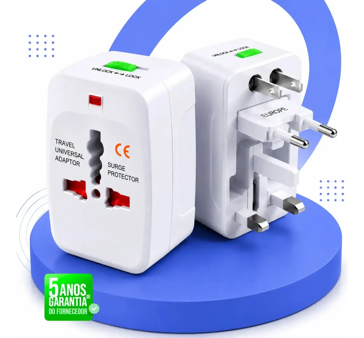 Adaptador universal Samzhe para viagens internacionais
