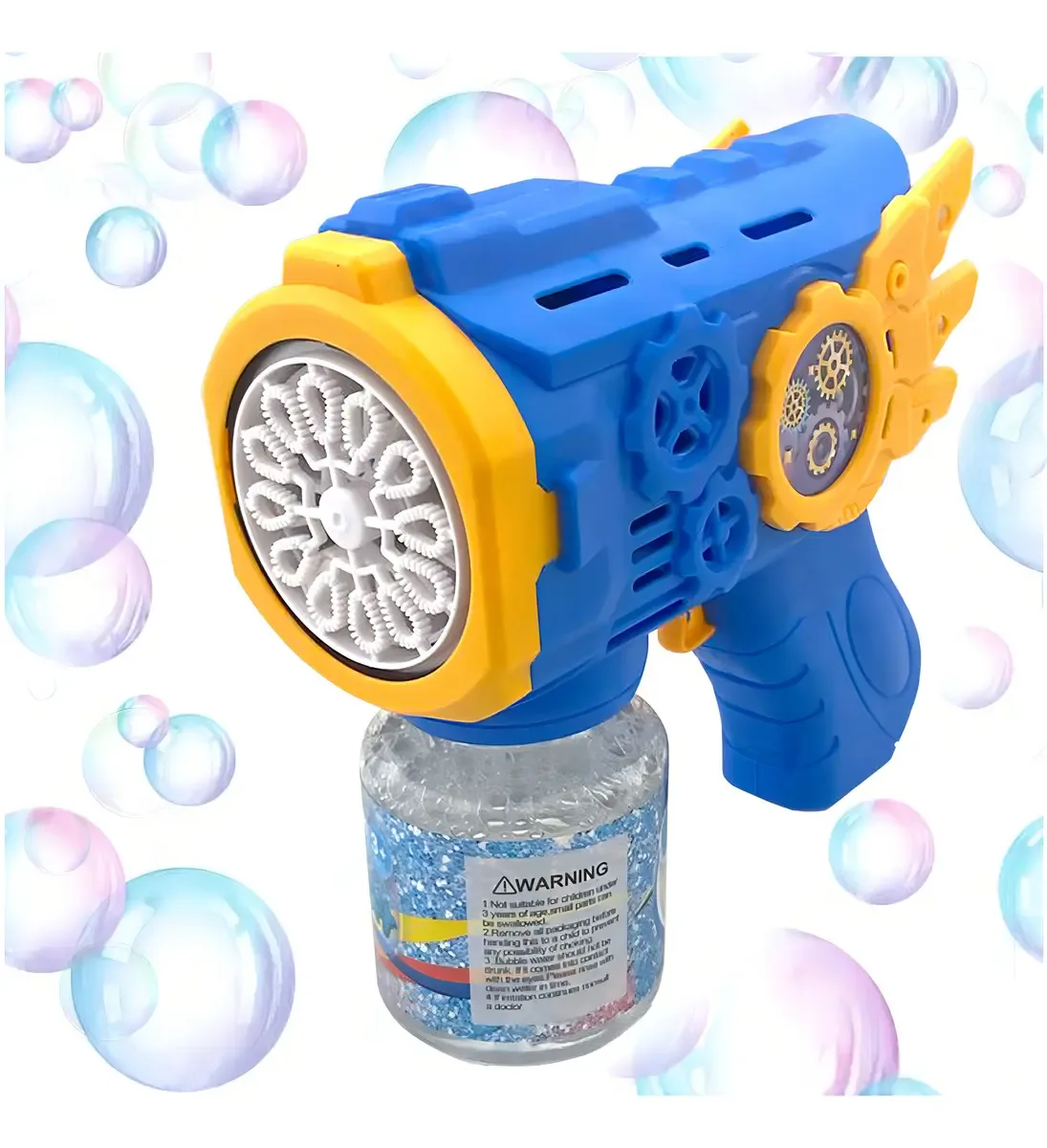 Brinquedo bubble gun para bolhas de sabão