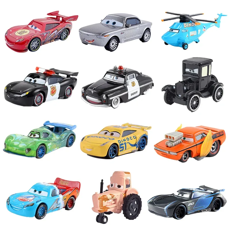 Coleção de carrinhos metálicos de corrida