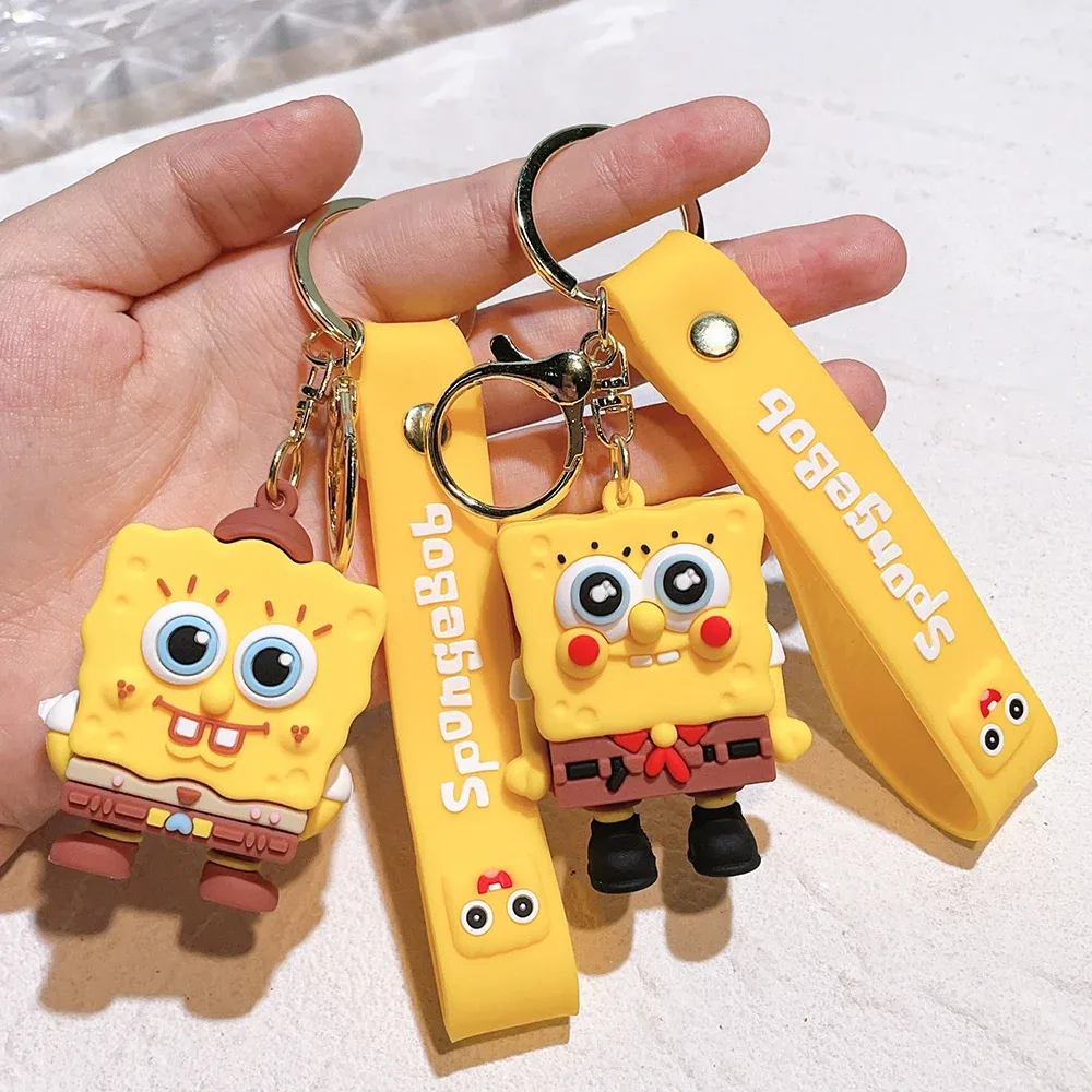 Chaveiro do Bob Esponja e Patrick para mochila