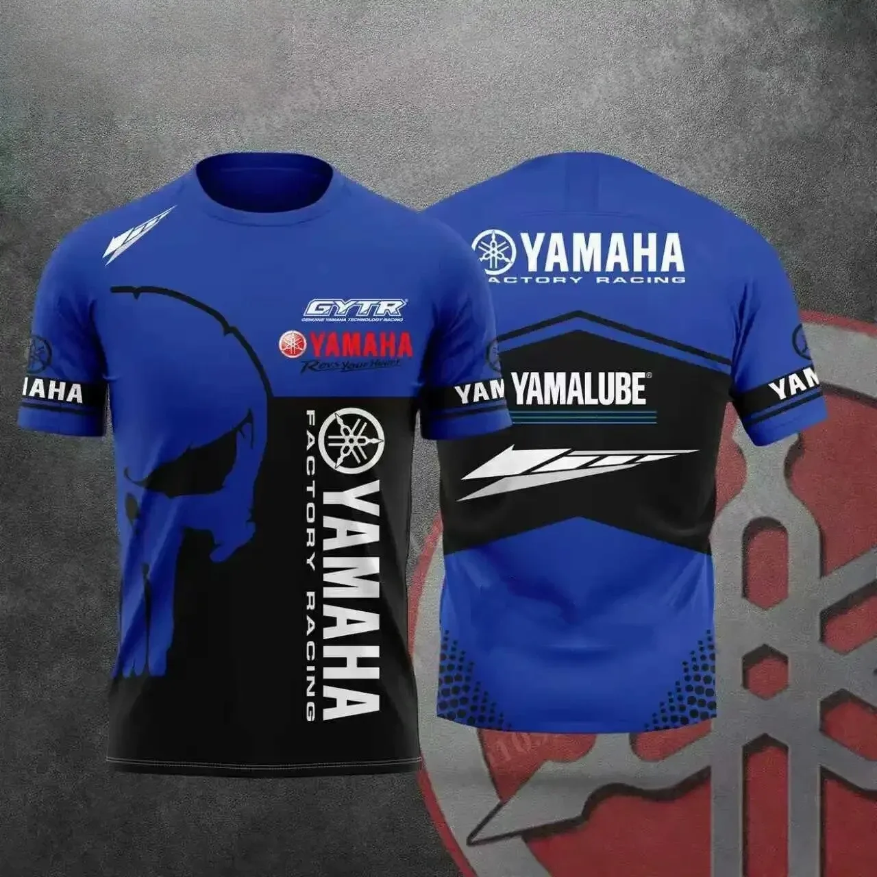 Camiseta Yamaha para pilotagem de motocicleta