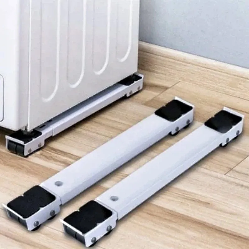 Suporte Universal de Alumínio de Base com Rodinha para Geladeira, Fogão e Máquina de Lavar Lousa Base Carrinho até 200kg