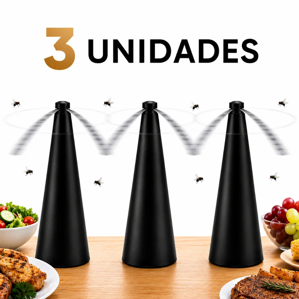 Ventilador repelente de moscas para mesa