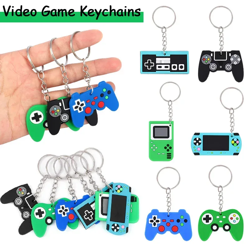 Kit de chaveiros de máquina de videogame para festas