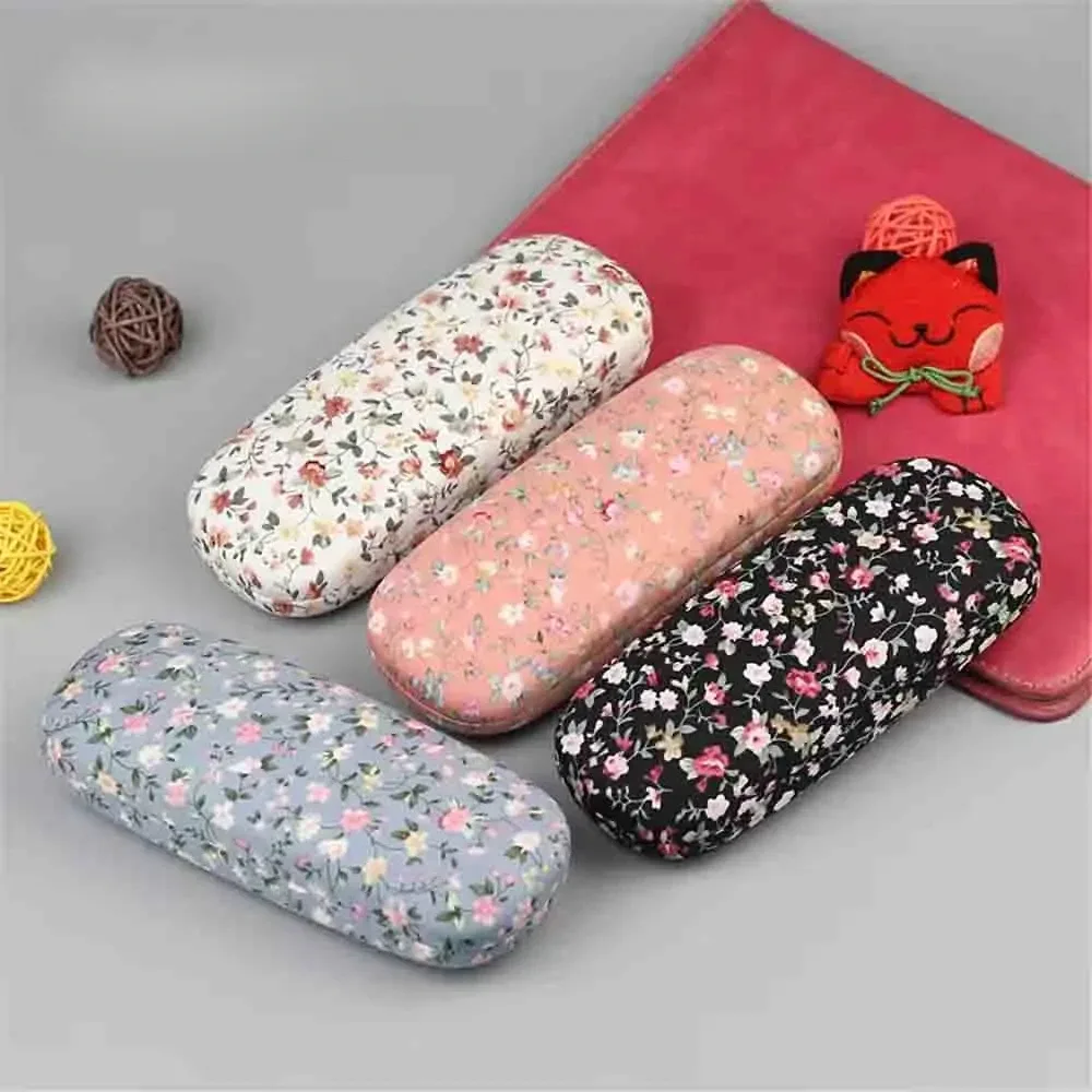 Estojo rígido para óculos com estampa floral