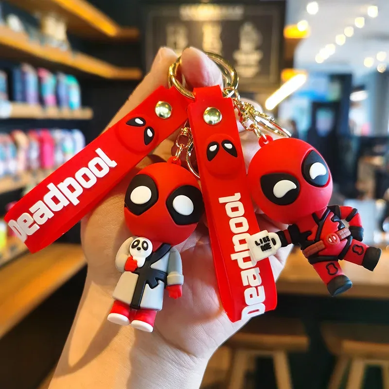 Chaveiro de silicone do Deadpool para carro