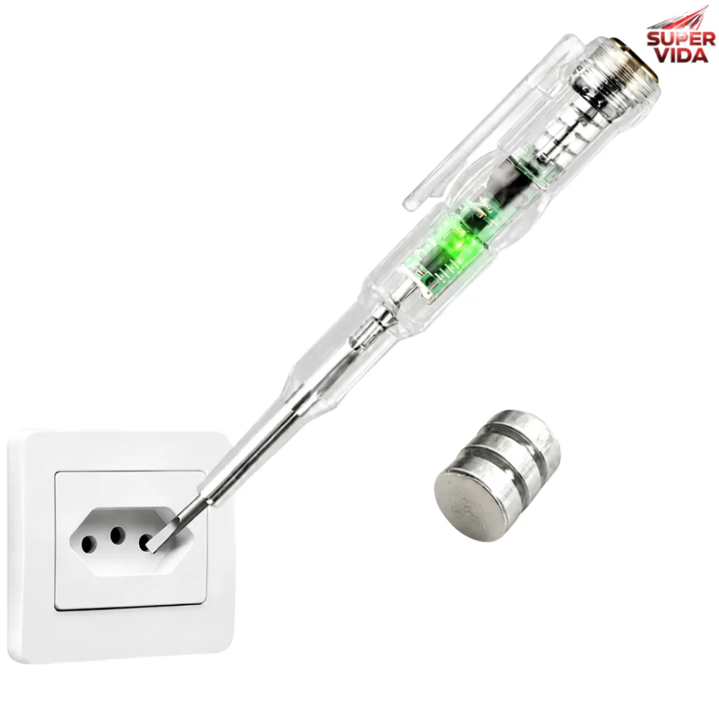 Caneta testadora de tensão com luz LED