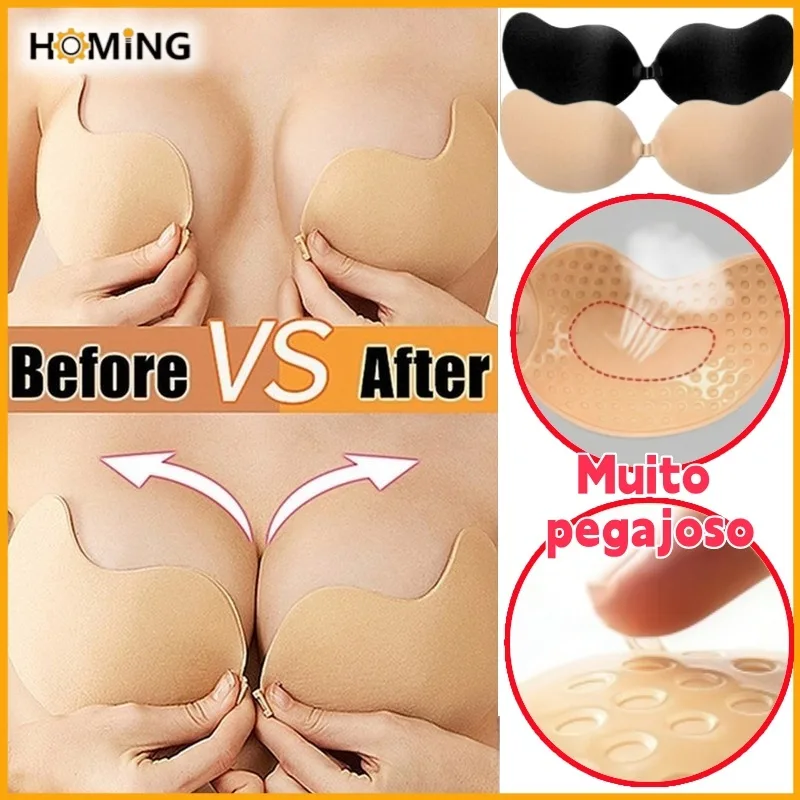 Sutiã adesivo push up sem alças