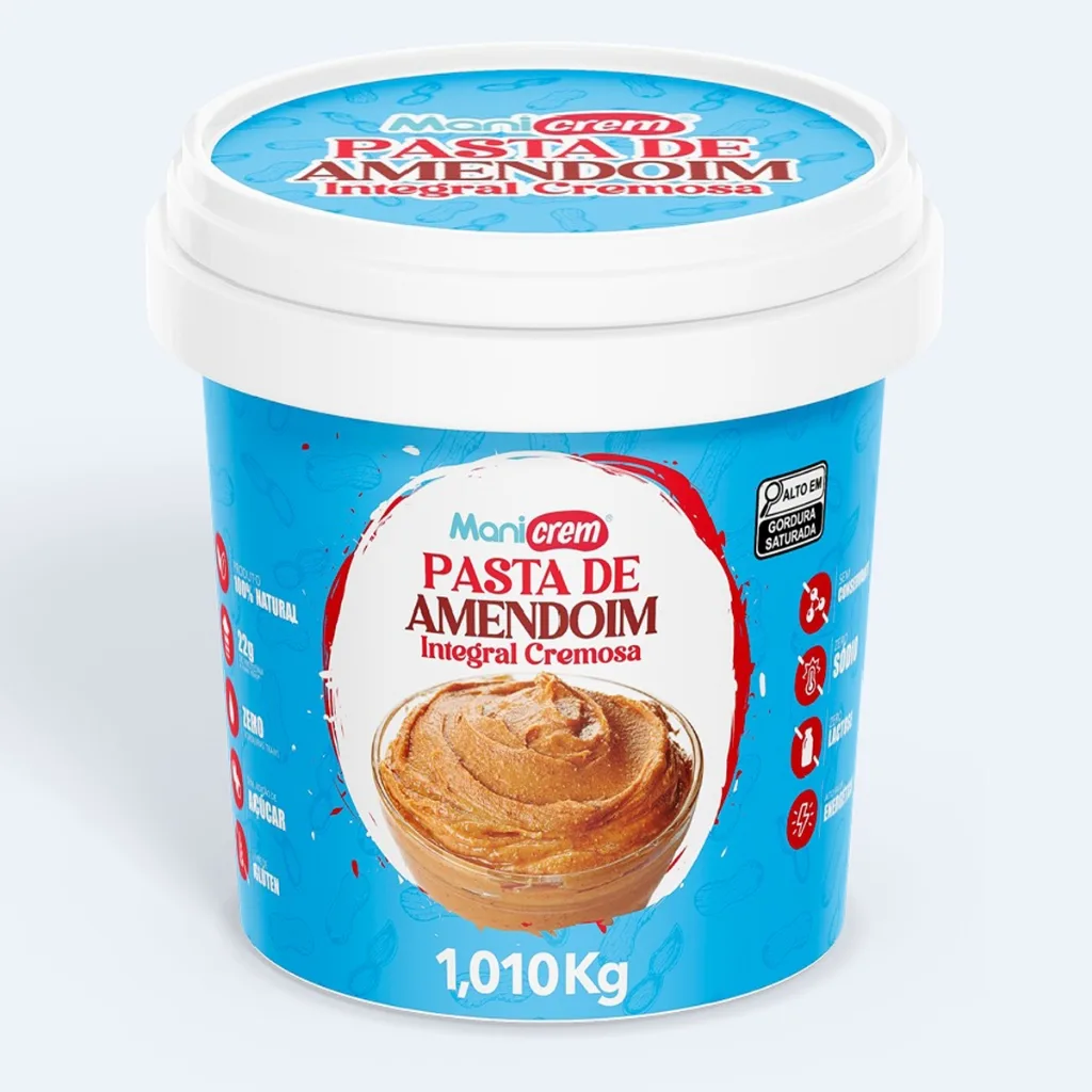 Pasta de amendoim integral Manicrem de 1 kg