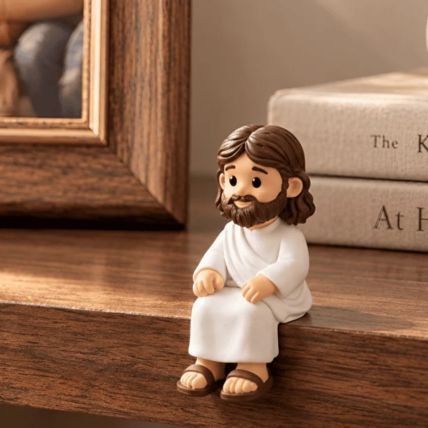 Mini Jesus sentado decorativo