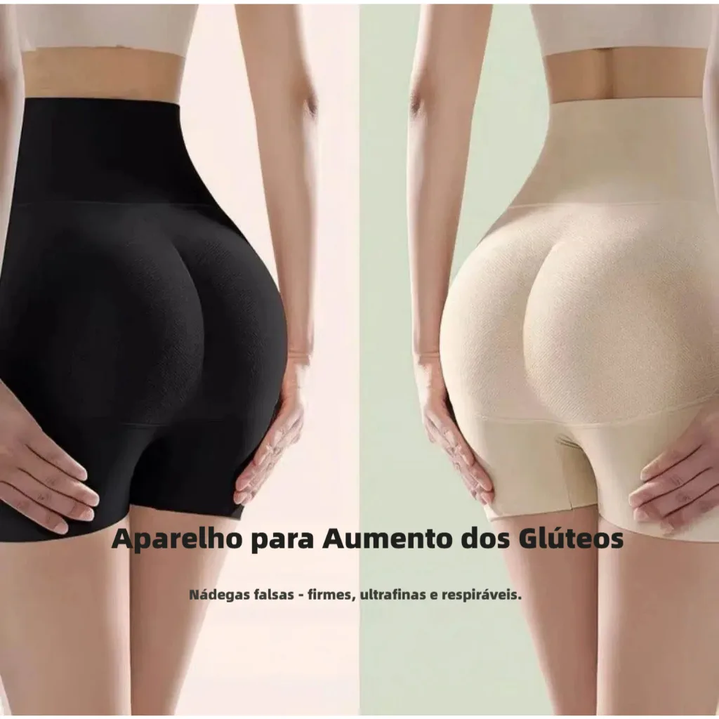 Calcinha Short Modeladora de Barriga com Enchimento de Glúteos