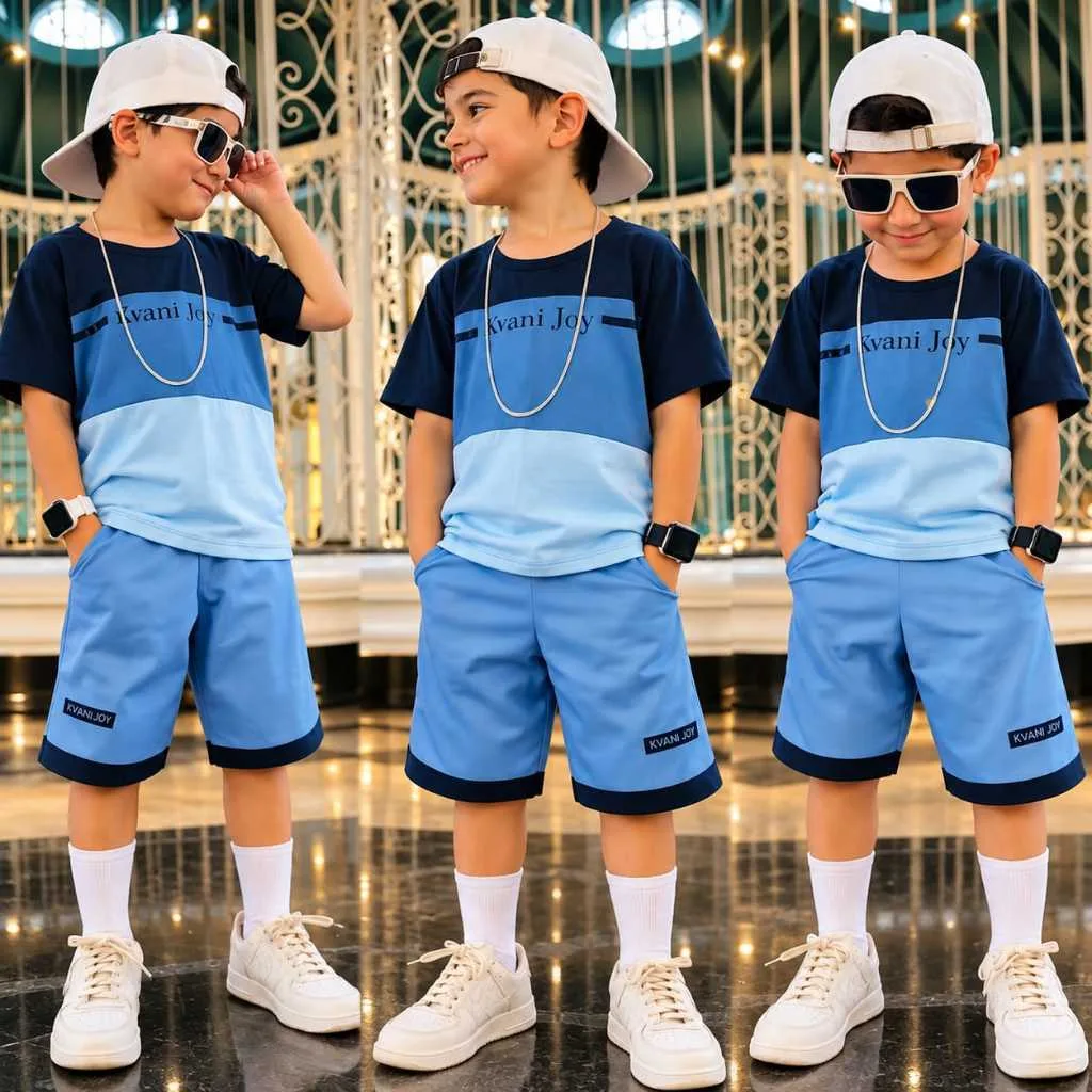 Conjunto infantil masculino de verão
