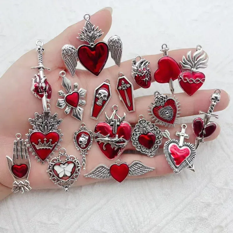 Conjunto com 10 pingentes góticos para acessórios