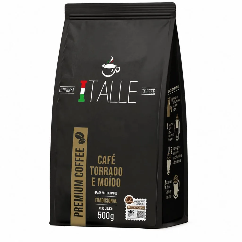 Café torrado e moído tradicional de 500 g