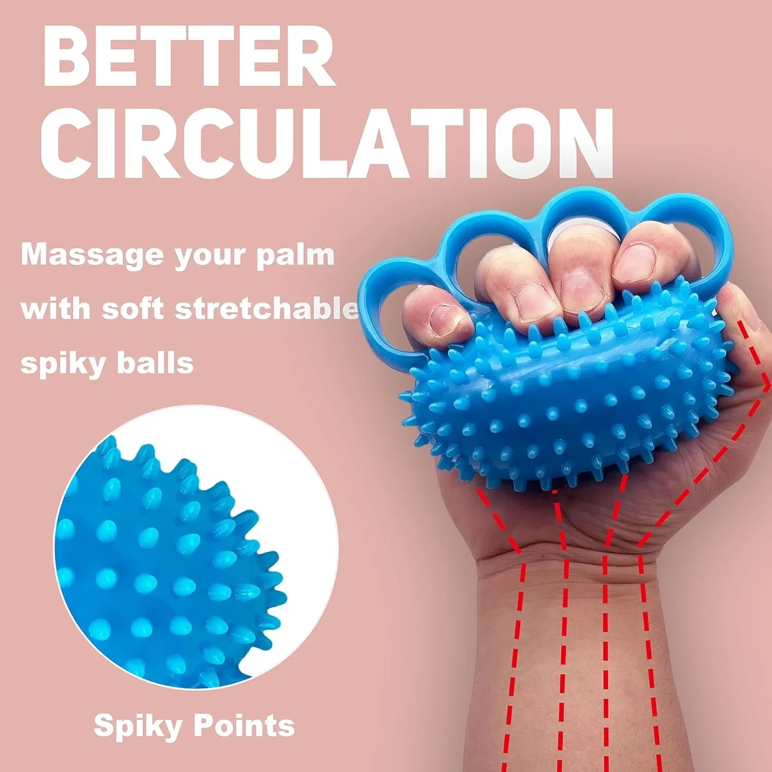 Bola de massagem portátil para mãos