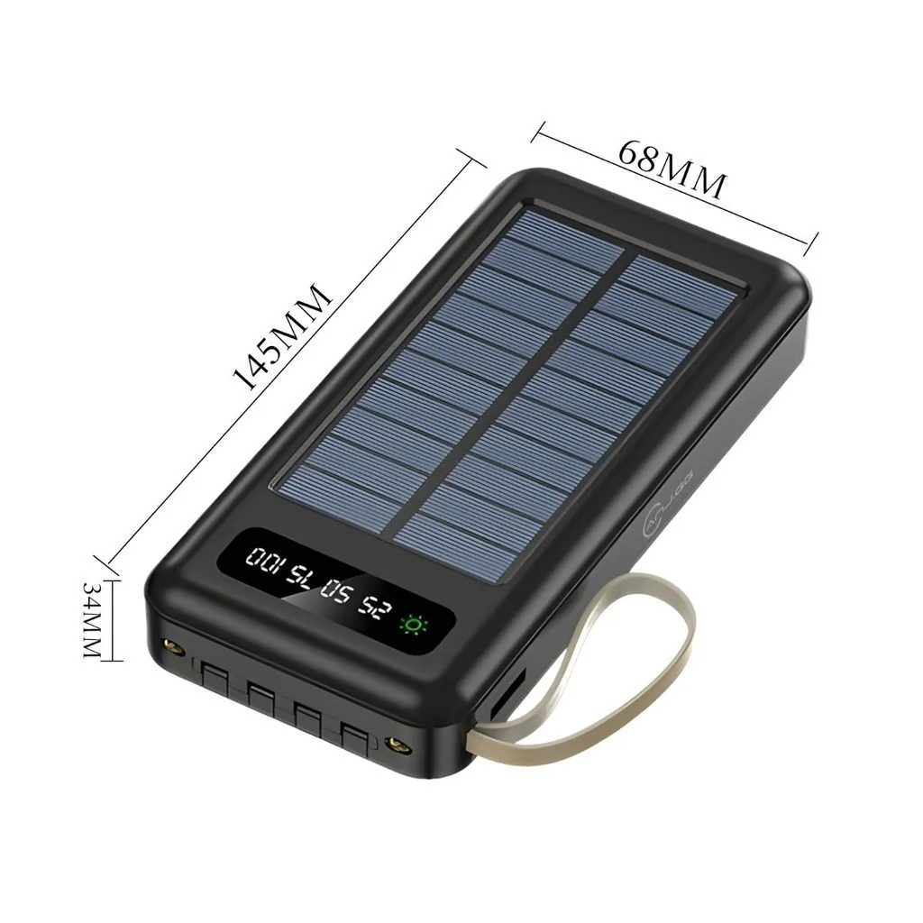Carregador portátil solar de 20000 mAh