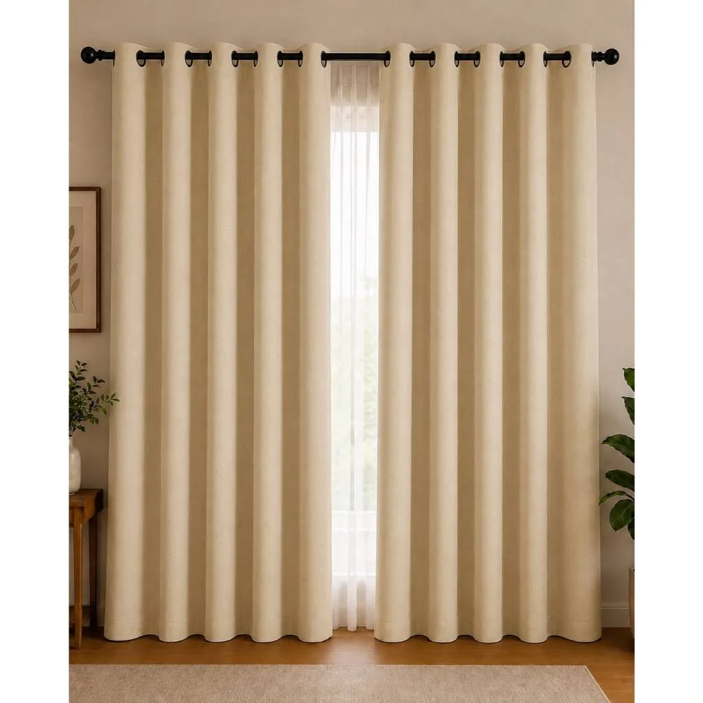 Cortina PREMIUM 3,00x2,50 - Decoração Para Quarto, Sala & Escritório Janela Inteira Ótimo Caimento