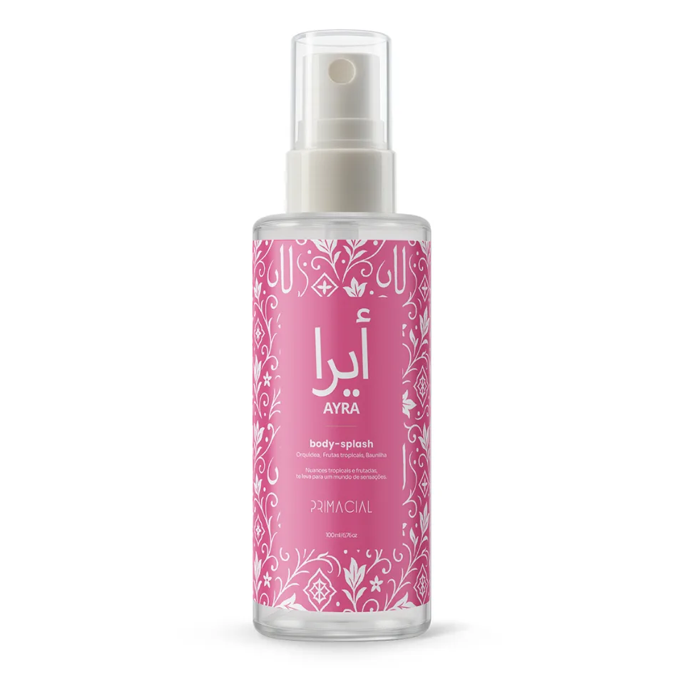 Body Splash Feminino Árabe Ayra 100ml - Primacial Perfume Floral