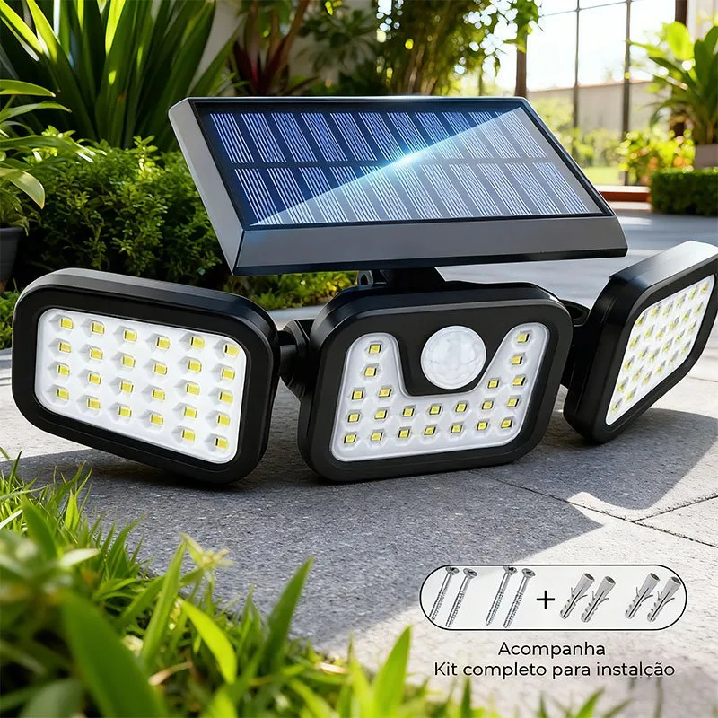 Refletor solar com sensor de movimento