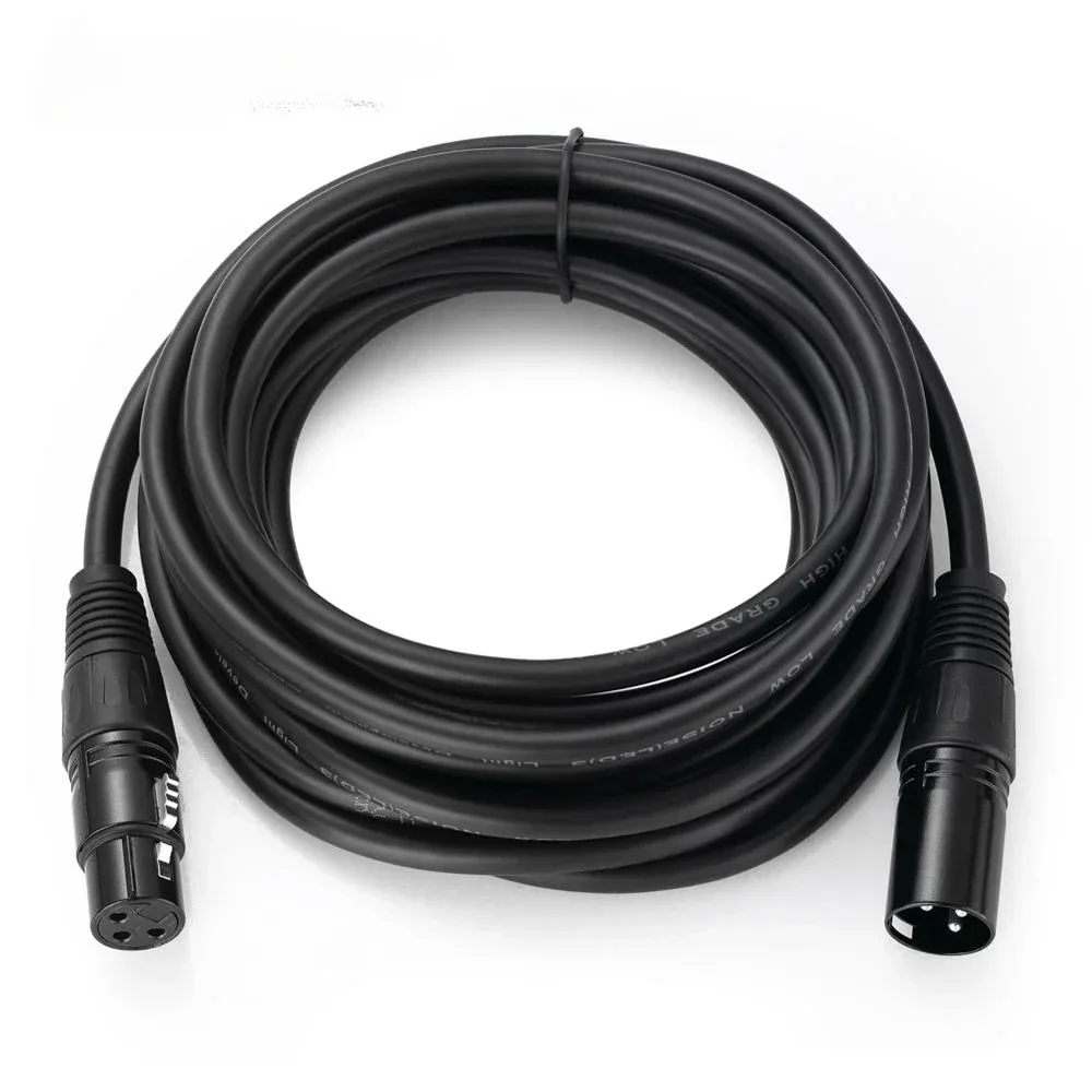Cabo de áudio XLR blindado para microfone