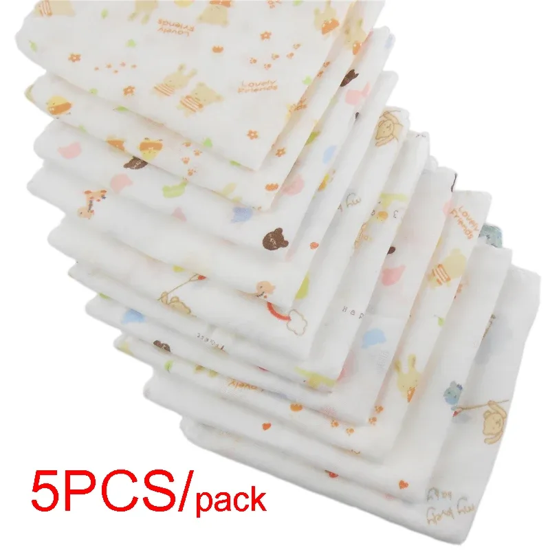 Kit de toalhas de algodão para bebê com 5 peças
