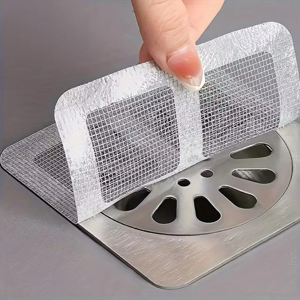 Adesivo protetor para ralo com tela descartável