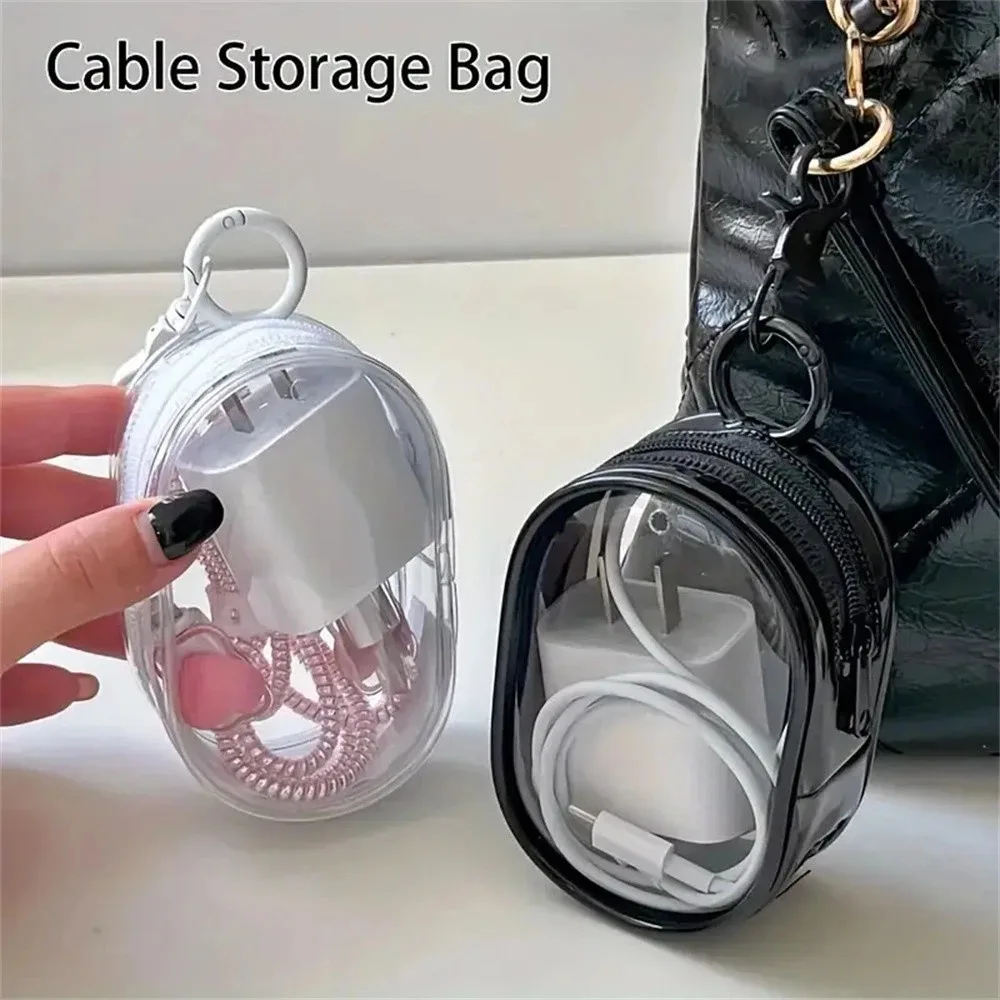 Bolsa organizadora transparente com zíper