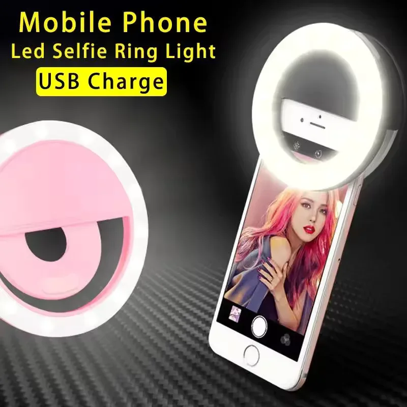 Cabo USB com luz de preenchimento LED para celular