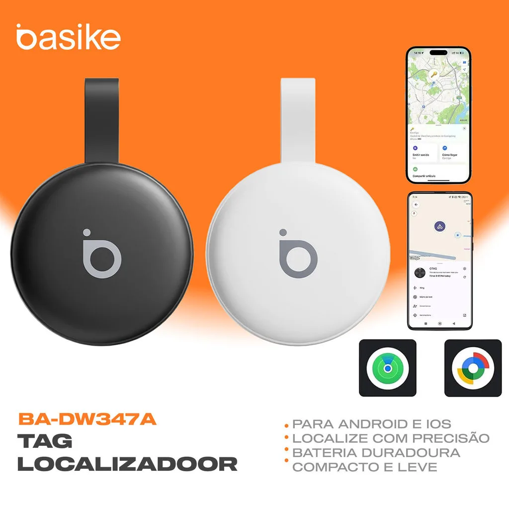 Localizador Bluetooth Basike compatível com Android e iOS