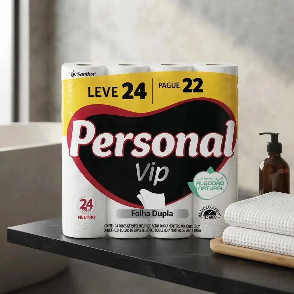 Papel higiênico Personal de folha dupla