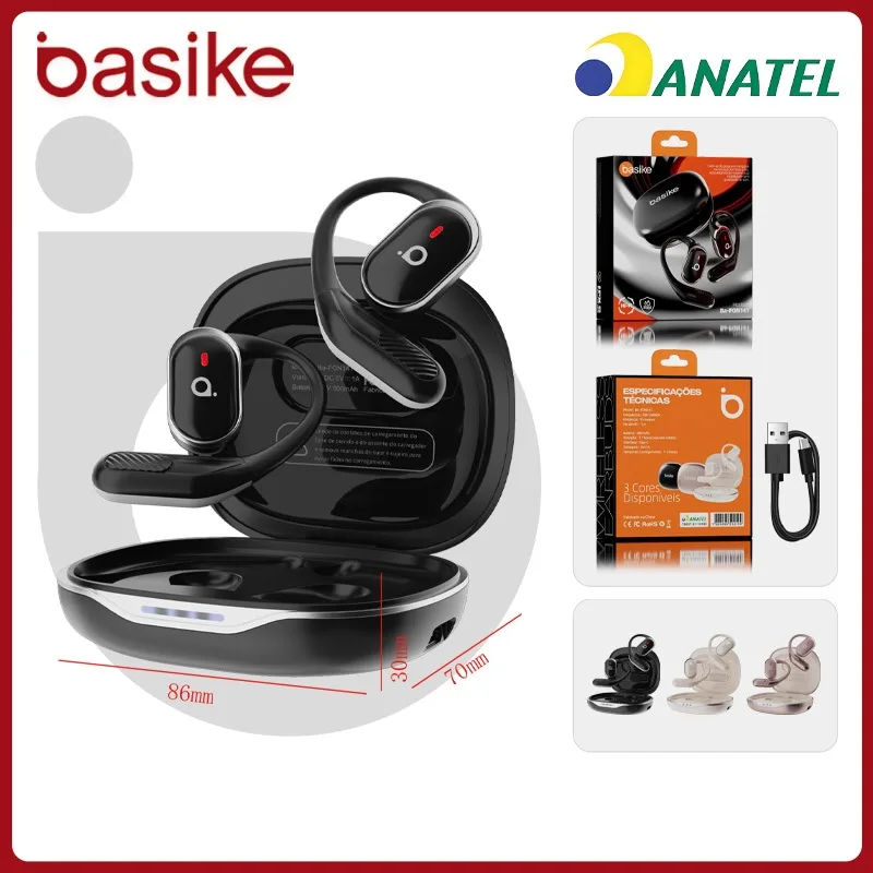 Fone de ouvido Basike Bluetooth sem fio