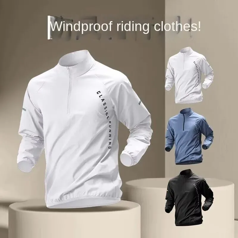 Camisa esportiva masculina de manga longa